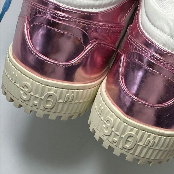 Off-White 3.0 Off Court Mixed Media High-Top Sneakers size 38 - Picture 11 of 14